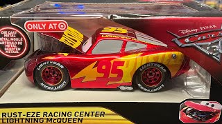 Jada 124 Scale Disney Cars 3 Rusteze Racing Center Lightning McQueen DieCast 2017 [upl. by Enilecram]