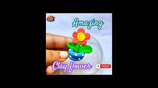 Flower claycraft clayart clay ytshorts shorts shors shortsvideo [upl. by Bogart]