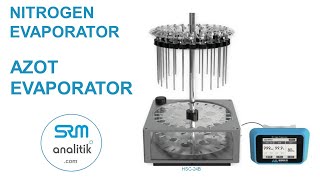 SRM analitik HAUK Azot Nitrogen evaporator  infosrmanalitikcom 90 553 183 85 45 [upl. by Dalila302]