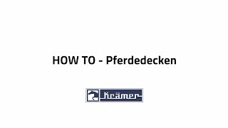 HOW TO  Pferdedecken  Krämer Pferdesport [upl. by Tildi]