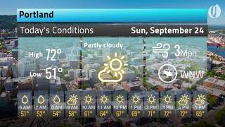 Portland weather Sunday Sept 24 [upl. by Meurer777]