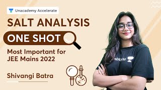 quotSalt Analysis  one shot  Most Important for JEE Mains 2022  Shivangi Batra  Accelerate quot [upl. by Lewie661]