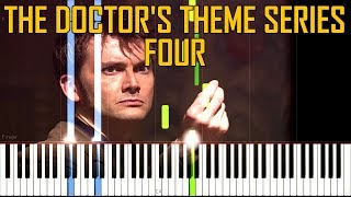 The Doctors Theme Series Four  Doctor Who Synthesia Tutorial For Two Pianos [upl. by Novikoff]