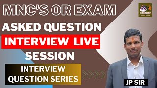 Interview Question Series Asked Question in interview of MNCs or Exam jpsir code c mnc [upl. by Ayhtnic]