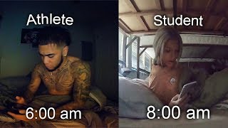 Day In The Life D1 Athlete VS Student [upl. by Annabelle]