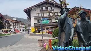 Ruhpolding Hauptbahnhof Rathaus Zentrum Kreis Traunstein Bayern [upl. by Adile]