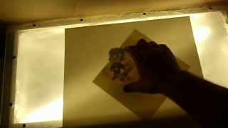 Drawing or tracing with a light box [upl. by Lieberman]