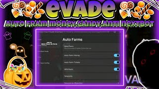 💥NEW💥🎃Roblox script hack Evade🎃Halloweenauto fram candymoneyAnti NextbotLion Kc Lee [upl. by Kieryt]