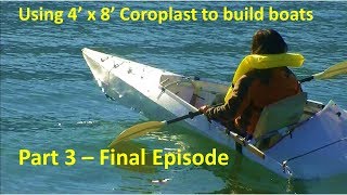 How to fuse two coroplast sheets DIY using 4x8 sheet to build boats part 3 [upl. by Anaiuq]