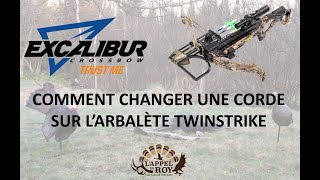 Comment changer une corde sur larbalète TwinStrike dExcalibur [upl. by Vasilek]