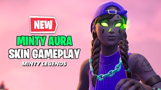 NEW Minty Aura Skin Gameplay  Fortnite Minty Legends Pack Fresh Aura [upl. by Atirec466]