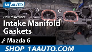 How To Replace Intake Manifold Gaskets 0207 Mazda 6 [upl. by Kantos]