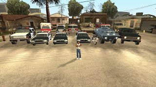 How To Get All Emergency amp Government Vehicles in Gta San Andreas [upl. by Anitsej]