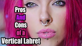 Vertical Labret PIERCING EXPERIENCE [upl. by Joshuah]