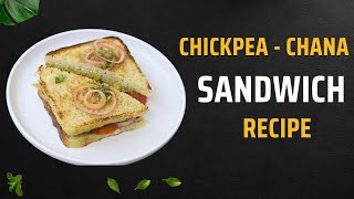 Chickpea Sandwich Recipe  Chana Sandwich Healthy Falafal Sandwich For Weight Loss  Skinny Recipes [upl. by Asile]