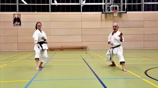 HOW TO BASSAI DAI  Shito ryu amp Shōtōkan Karate Kata with Lena Mayer amp Fiore Tartaglia [upl. by Einallem]