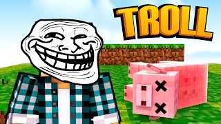 Minecraft O PORCO MORREU   Minecraft Troll [upl. by Azilanna]