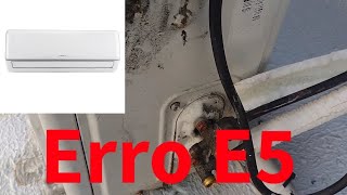 ar condicionado agratto erro E5 [upl. by Osrock906]