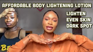 AFFORDABLE LIGHTENING BODY LOTION UNDER 10K THAT GIVES YOU 23 SHADES LIGHTER [upl. by Lorrimer]