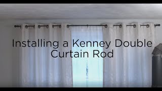 Kenney Double Curtain Rod Installation [upl. by Aneekat594]