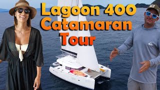 Lagoon 400 Catamaran Tour and Walk Through [upl. by Beichner638]