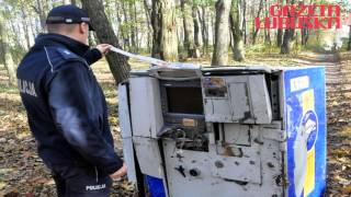 Złodzieje próbowali ukraść bankomat [upl. by Corly]