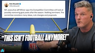 Pat McAfee Is PISSED NFL Wants To Narrow Goal Posts Because Kickers Are Too Good [upl. by Billie]