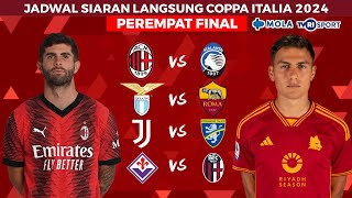 Jadwal Coppa Italia 2024 Live TVRI  AC Milan vs Atalanta  Juventus vs Frosinone  Coppa Italia [upl. by Ataeb]