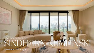 Touring a 5 Bedroom unit at The Residences at Sindhorn Kempinski with Panoramic Lumpini Park Views [upl. by Regor]