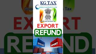 Export Refund in GST  GST Refund Process for Export  GST Refund Application GST Refund Process [upl. by Anaig]