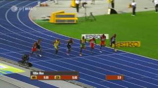 Usain Bolt 958 100m New World Record Berlin HQ [upl. by Gaskin74]