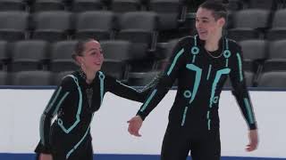 Tallulah Tanner  Nickolai Apter  Novice Pairs Short Program  2025 Eastern Sectional US Pairs Fi [upl. by Nnaecyoj]