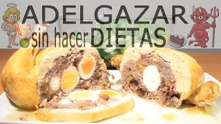 POLLO RELLENO AL HORNO  ADELGAZAR SIN HACER DIETAS [upl. by Orten101]