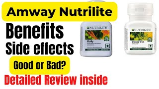 Amway nutrilite daily benefits in hindi  nutrilite daily multivitamin tablet review [upl. by Beauvais118]