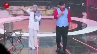 RINA NOSE DAN GILANG IMPERSONATE JADI LESTI DAN RIZKY BILLAR  DI KONSER LESTI X JUDIKA [upl. by Niad]