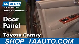 How To Remove Door Panel 0206 Toyota Camry [upl. by Bellamy]