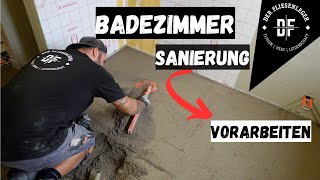 BADEZIMMER SANIERUNG  Vorarbeiten [upl. by Nobel125]