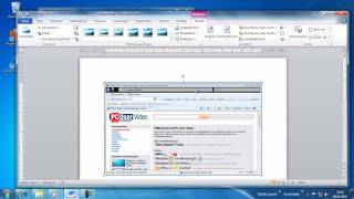 Word 2010  Screenshots direkt in Word erstellen und einfügen [upl. by Hild410]