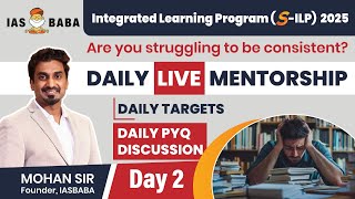 POLITY DAY2 DAILY PYQ DISCUSSION DAILY LIVE MENTORSHIP SILP 2025 [upl. by Adnertal]