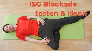 ISG auf Blockade testen und wieder lösen  2 einfache Tests  3 Übungen [upl. by Rednael]