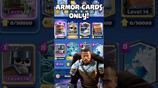 Armor Only 😭💀 clashroyale edit trending memes gaming shorts [upl. by Dlawso]