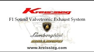 Lamborghini Gallardo exhaust sounds 2014brandnew Kreissieg [upl. by Nosilla]