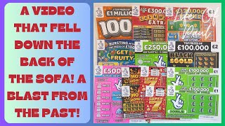 £24 Old School scratch cards I forgot to upload this video so enjoy this blast from the past [upl. by Mallin]