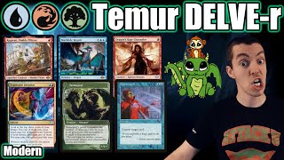 Modern 🟢🔵🔴 Temur DELVEr  Power Creep Brings Monkeys And Dragons [upl. by Ethbin]