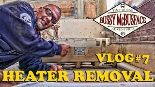 Skoolie Bus Conversion Heater Removal [upl. by Germin]