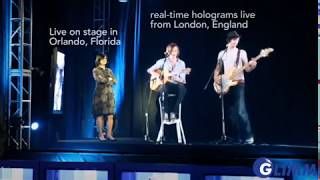 Holographic solutions  Hologram on stage  Holographic solution with Holoflex [upl. by Najram]