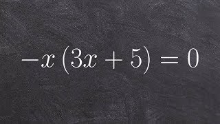 Solving a factored quadratic equation using the zero product property [upl. by Adnilem]