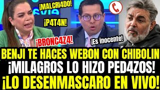 LO DESTR0ZÓ MILAGROS MANDA A LA MRD4 A BENJI ESPINOZA Y LE DICE TODAS SUS VERDADES EN SU CARA [upl. by Rorke]