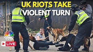 UK Protests LIVE FarRight AntiImmigration Riots Flare Across UK  Southport  UK Riots  N18G [upl. by Nepean]