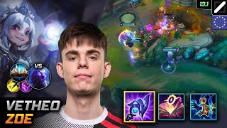 Vetheo Mid Zoe Build Ludens Tempest Unsealed Spellbook  LOL EUW 131 [upl. by Lorelle]